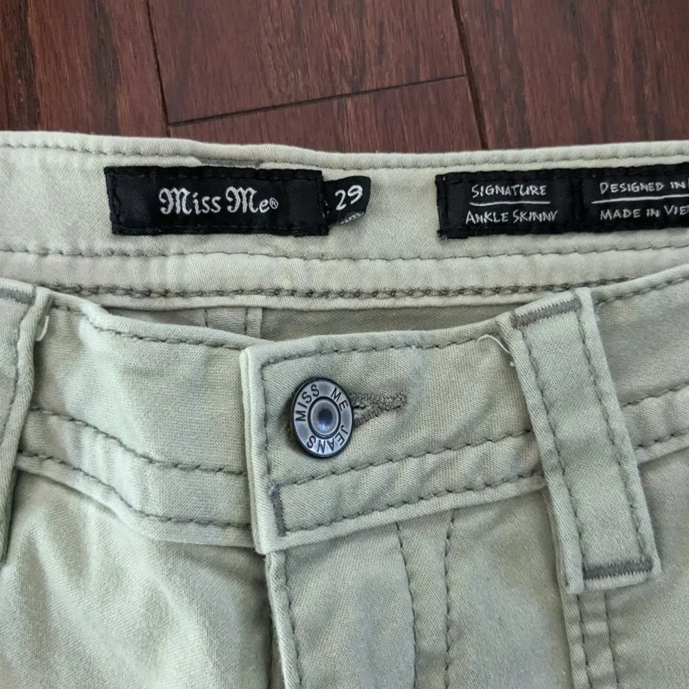 Select Signature Ankle Skinny Stretch Jean - Beautiful Sage Green - Picture 5 of 6